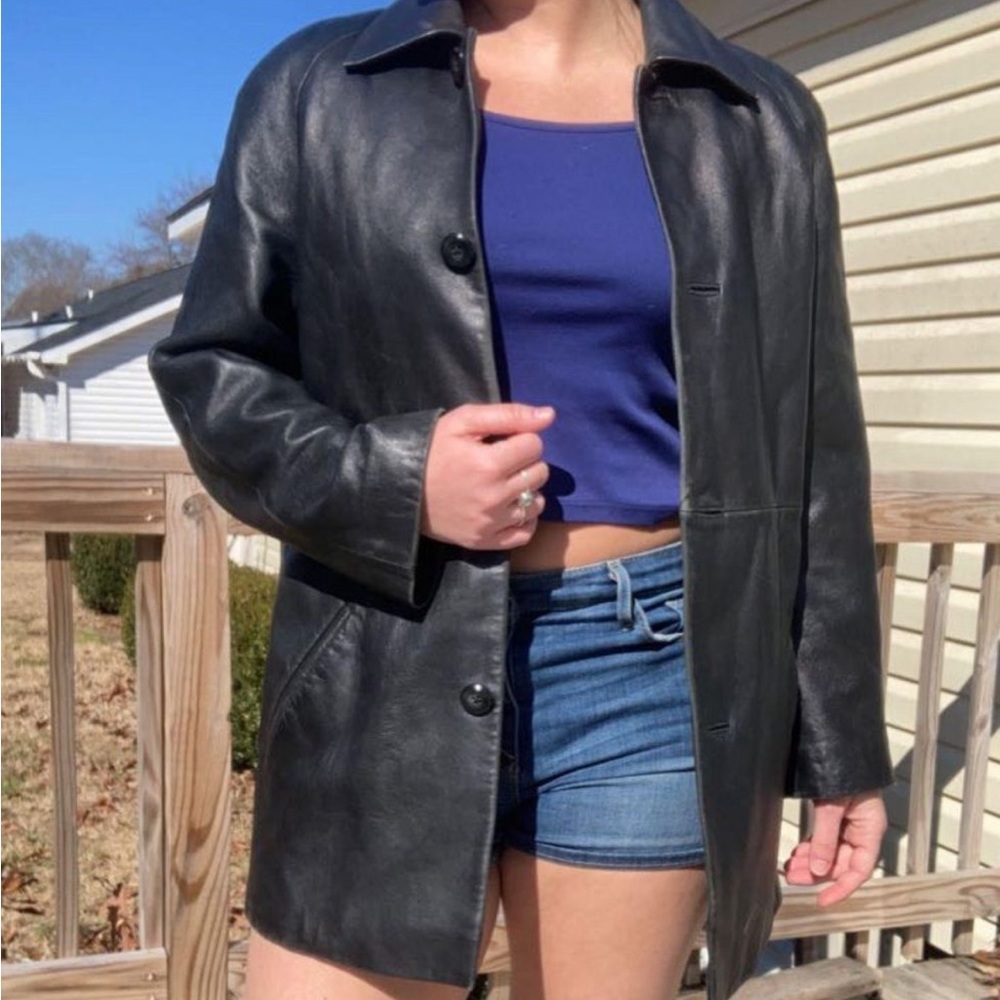 Preston and York Black Genuine leather jacket